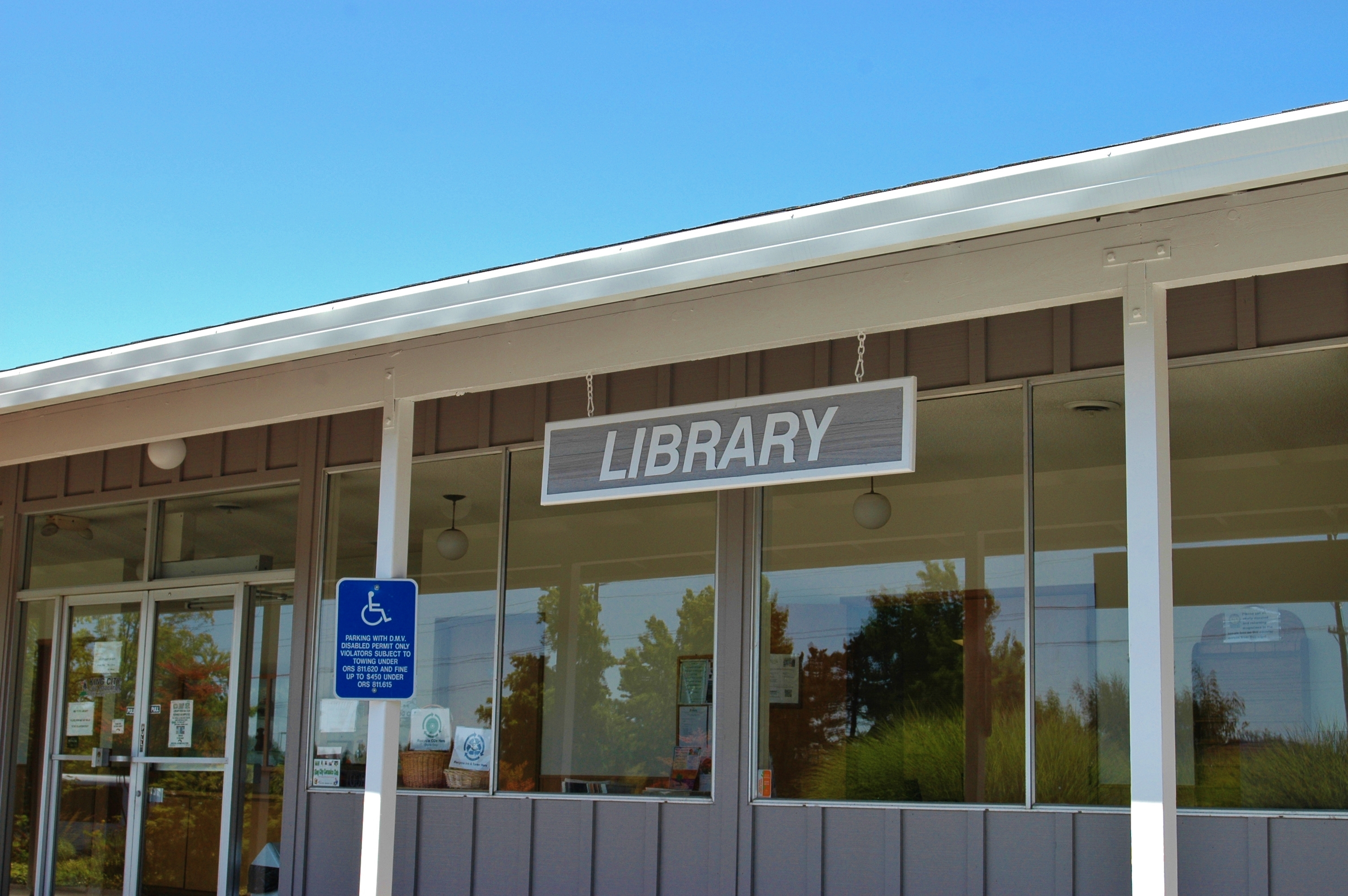 Library Ext Sign